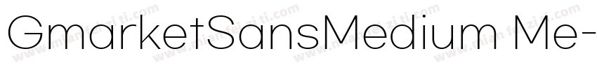GmarketSansMedium Me字体转换
